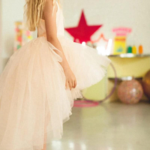 Юбка рок-н-ролл Рататам (Ratatam), абрикосовая, 4-8 лет